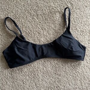 Aerie Black Scoop Neck Bikini Top